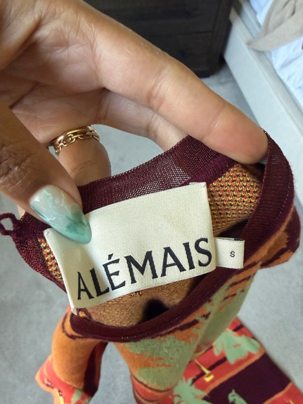 Alémais Palm Island Knit Top & Skirt Matching Set - Picture 4 of 5